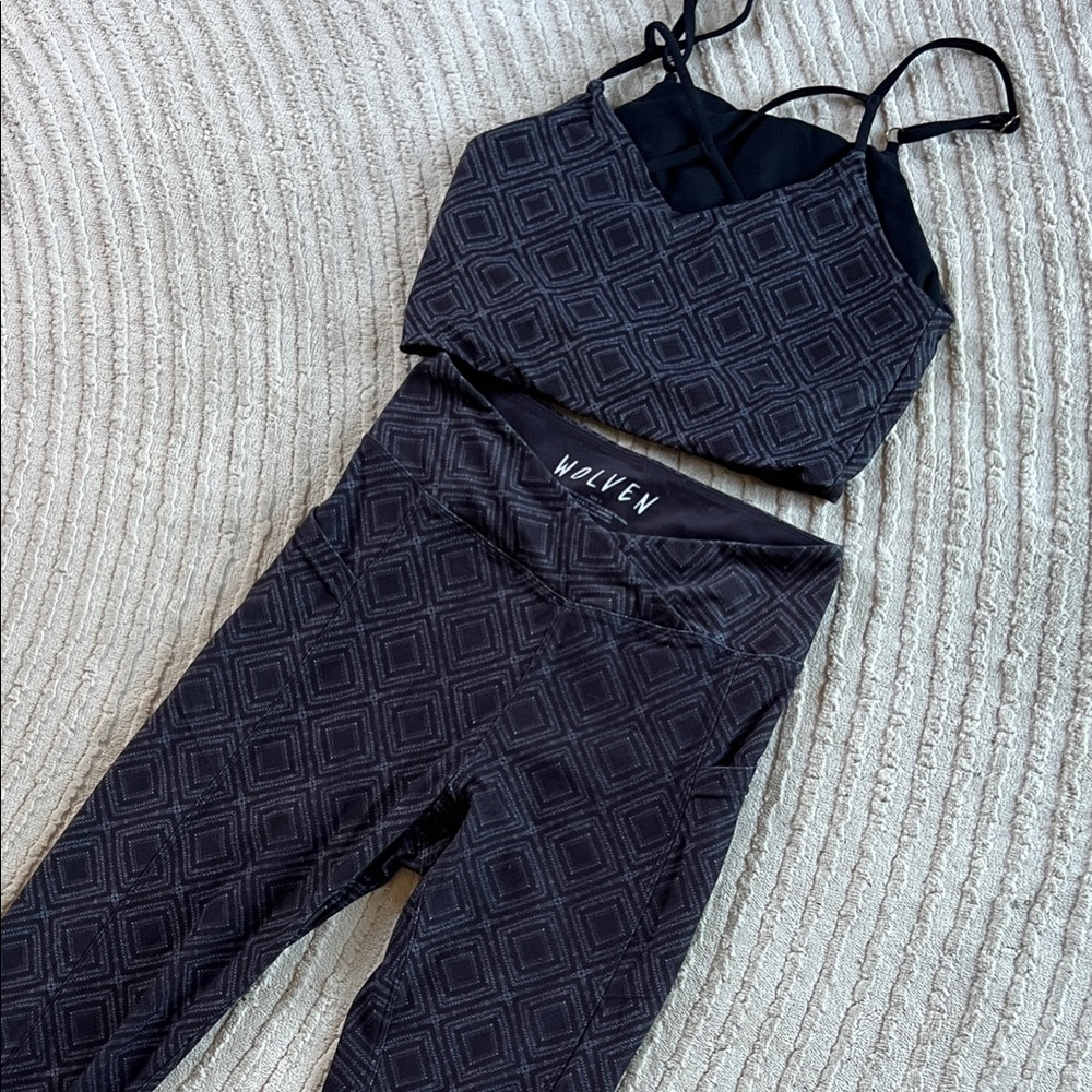 Wolven Crossover Yoga/Activewear Set